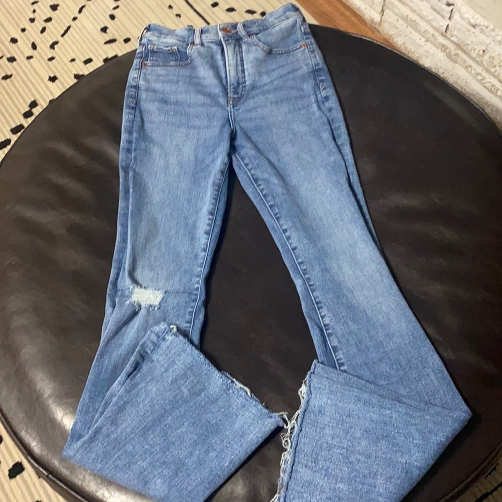Worn once Express slime flare Size 2 long